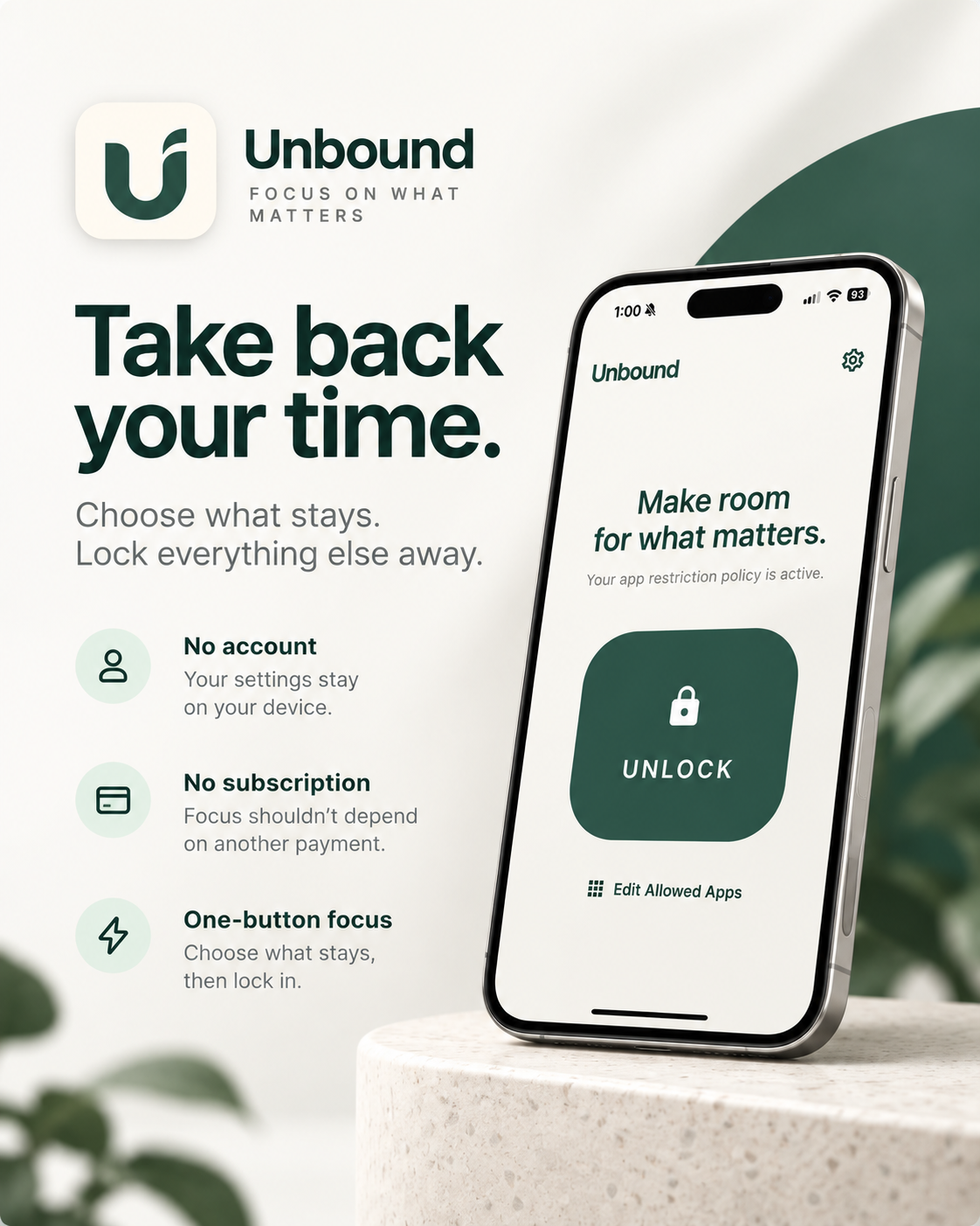 Unbound promotional artwork: Take back your time